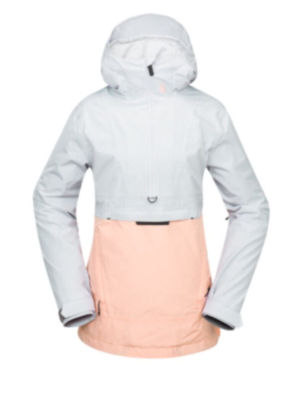 Volcom Women's Large Ashfield Pullover Coral Grey Ski Snow Jacket NWT Powder